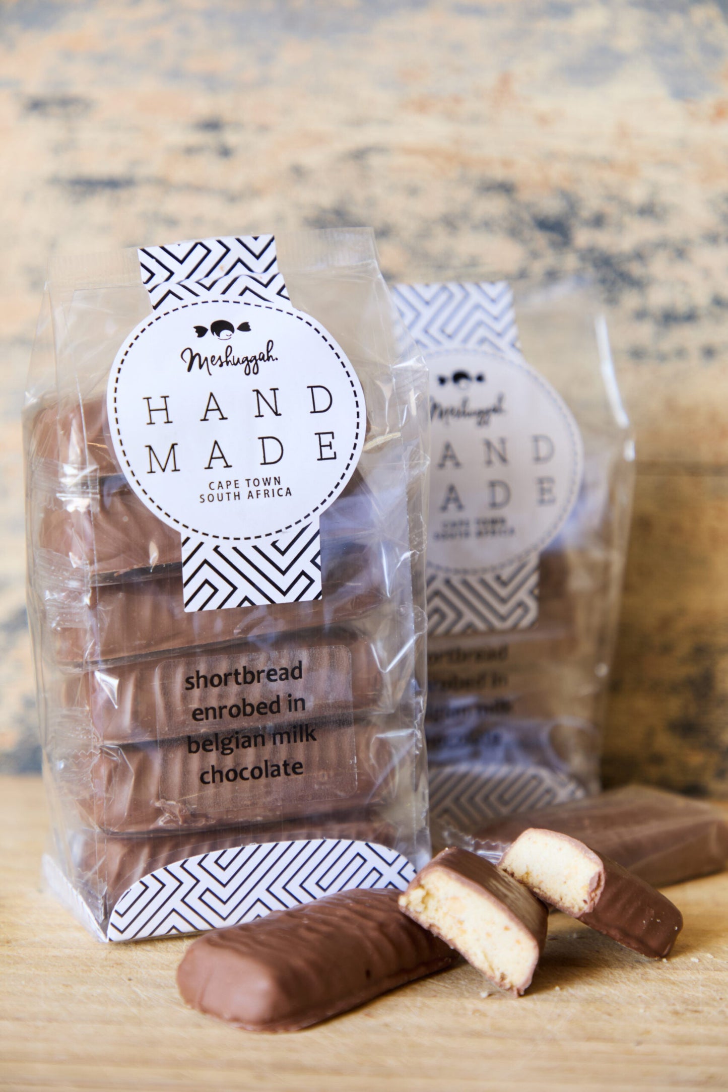 Shortbread Fingers - Enrobed In Belgian Milk Chocolate, 6 in a Packet