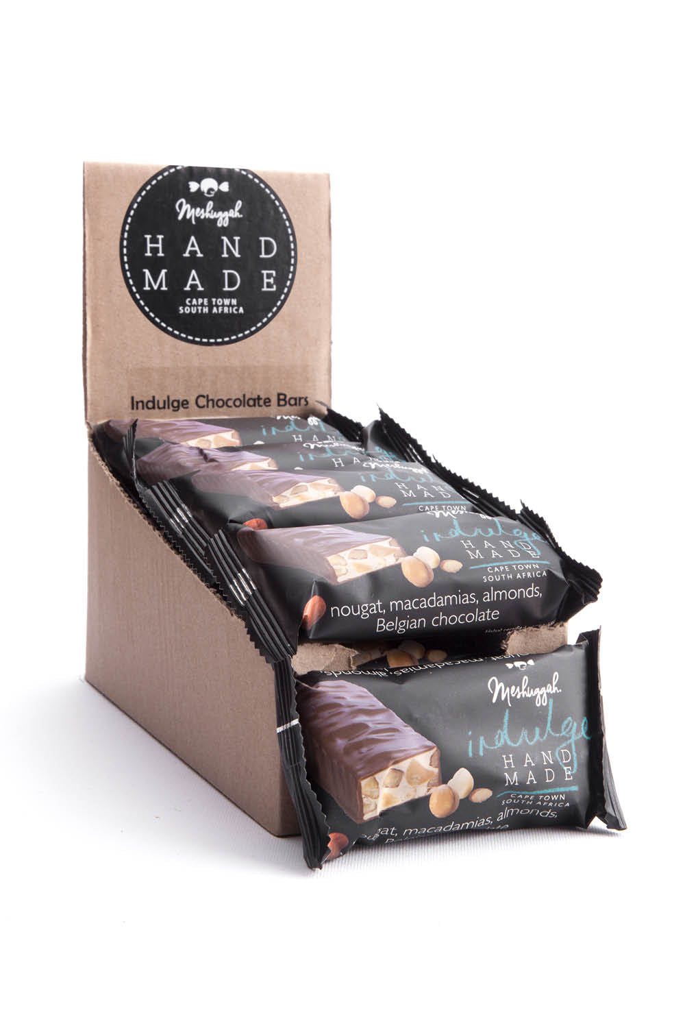 Indulge Chocolate Bar - Macadamia And Almond Nougat, Belgian Chocolate