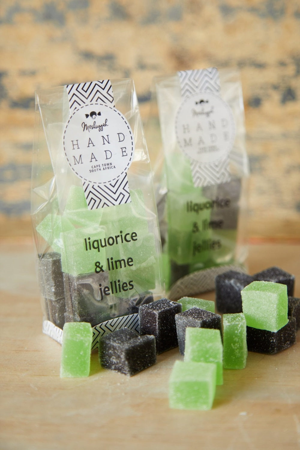 Jelly Squares - Liquorice And Lime (Black And Lime Green)