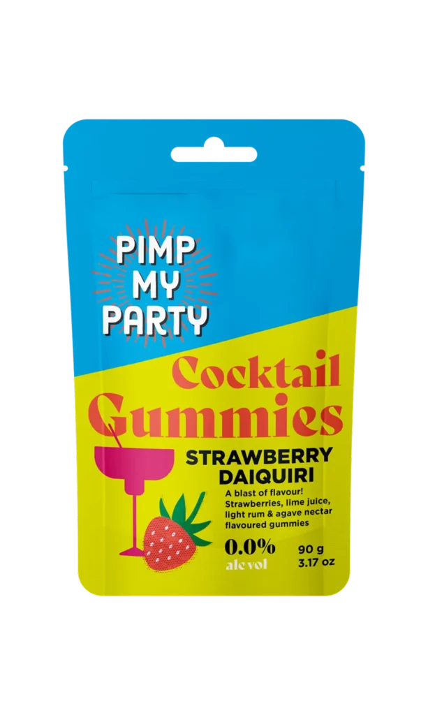 90g Pimp My Party Strawberry Daiquiri Gummies