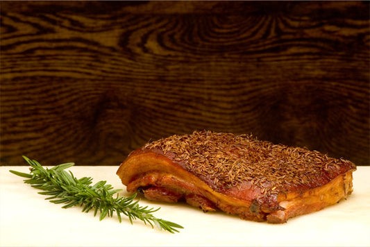 Cooked Pork Belly, Smoked