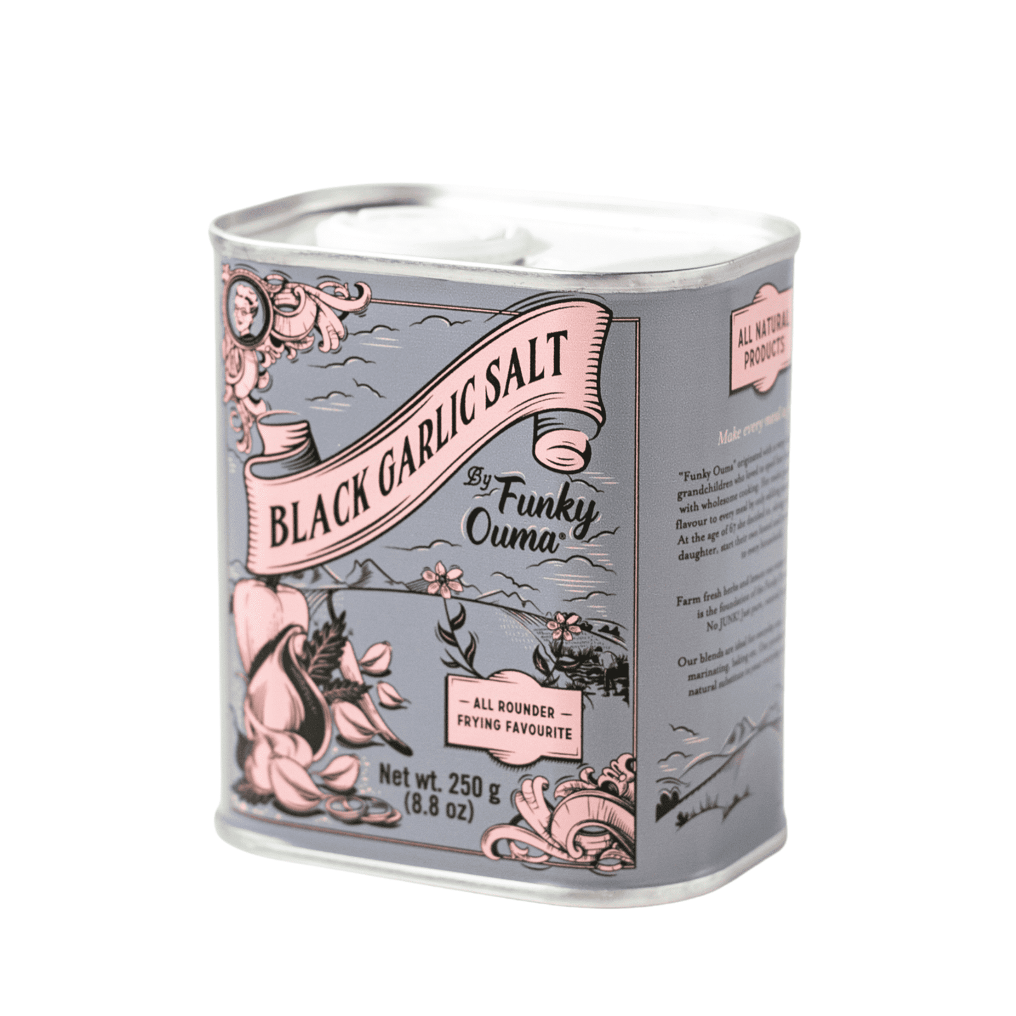 Tin: Black Garlic Salt Rub  250G