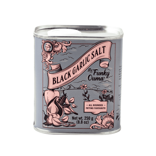 Tin: Black Garlic Salt Rub  250G
