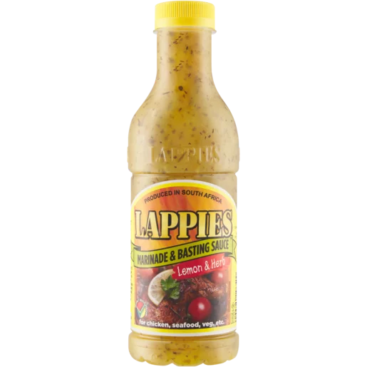 750ml Lappies Marinade And Basting Sauce Lemon And Herb