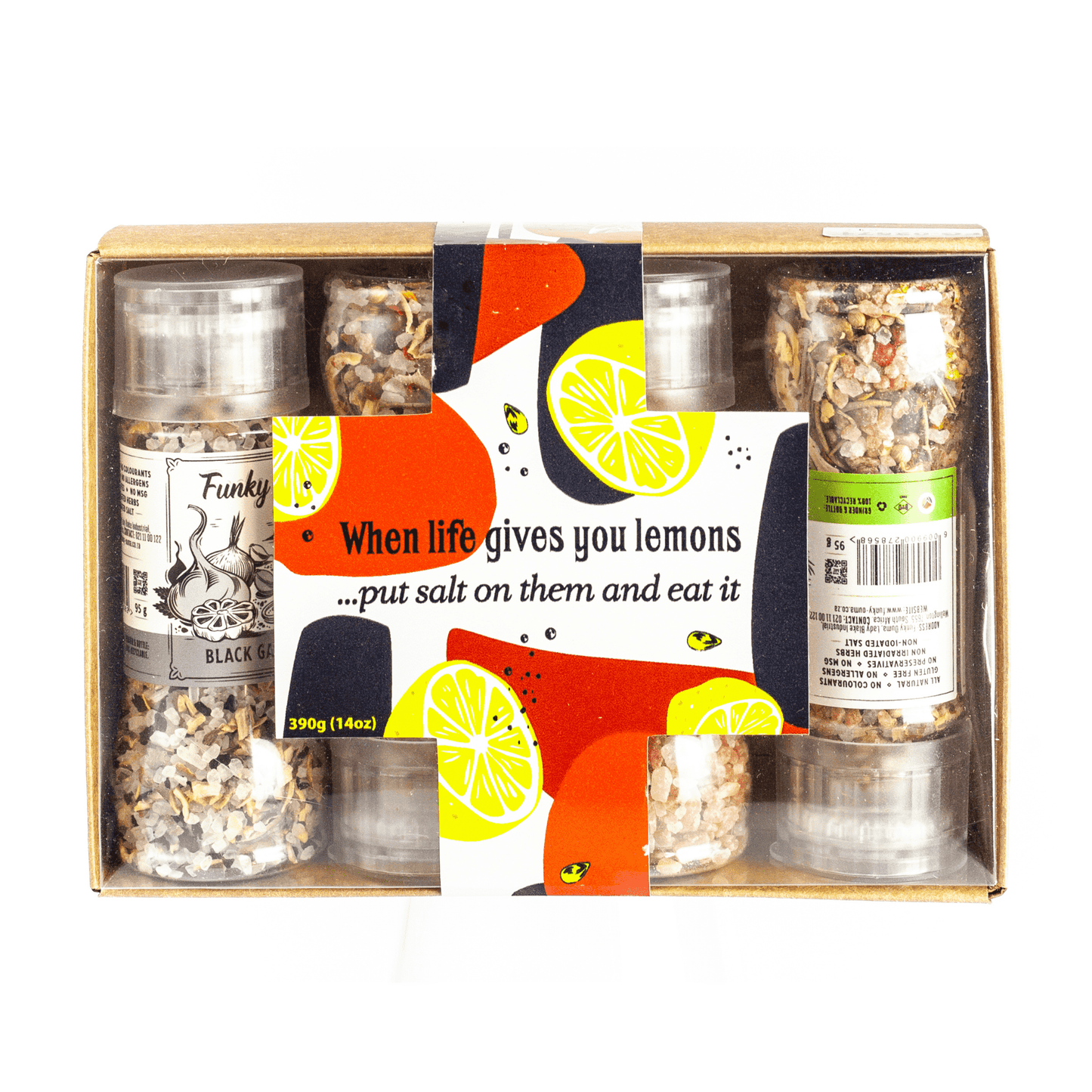 Mini Grinder In Display Box 2 (Tumeric&Ginger X4, Him And Herb X4, Black Garlic x4, Vino X4)