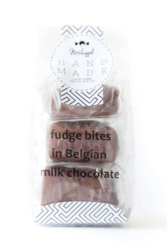Fudge Bites - Enrobed In Belgian Callebaut Milk Chocolate