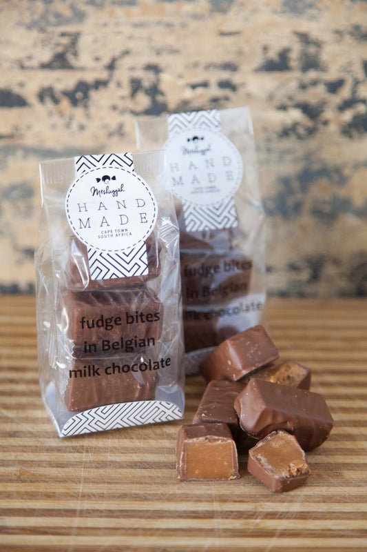 Fudge Bites - Enrobed In Belgian Callebaut Milk Chocolate