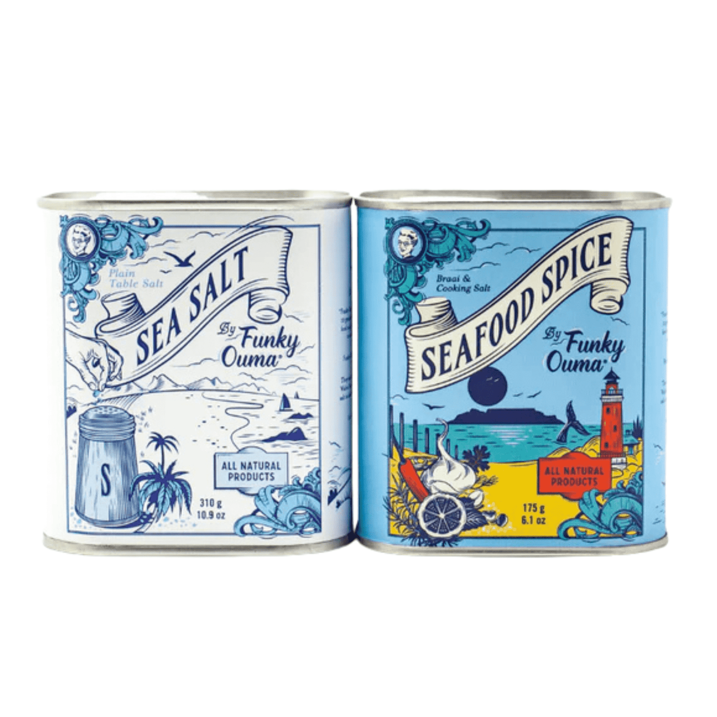 Ocean Fresh Tin Gift Pack: Sea Salt & Seafood Spice
