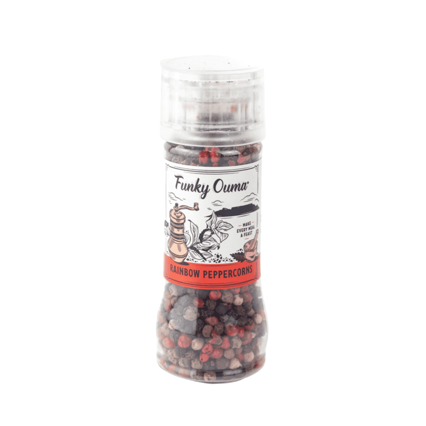 Mini Grinder: Rainbow Peppercorns 80ml