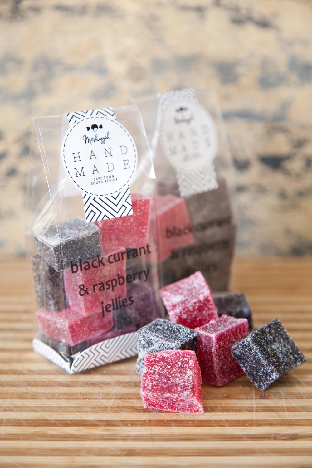 Jelly Squares - Black Currant And Raspberry (Black And Red)