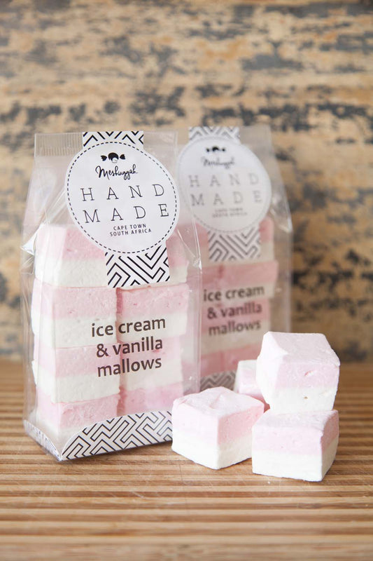 Marshmallow Squares - Double Layered Ice Cream And Vanilla