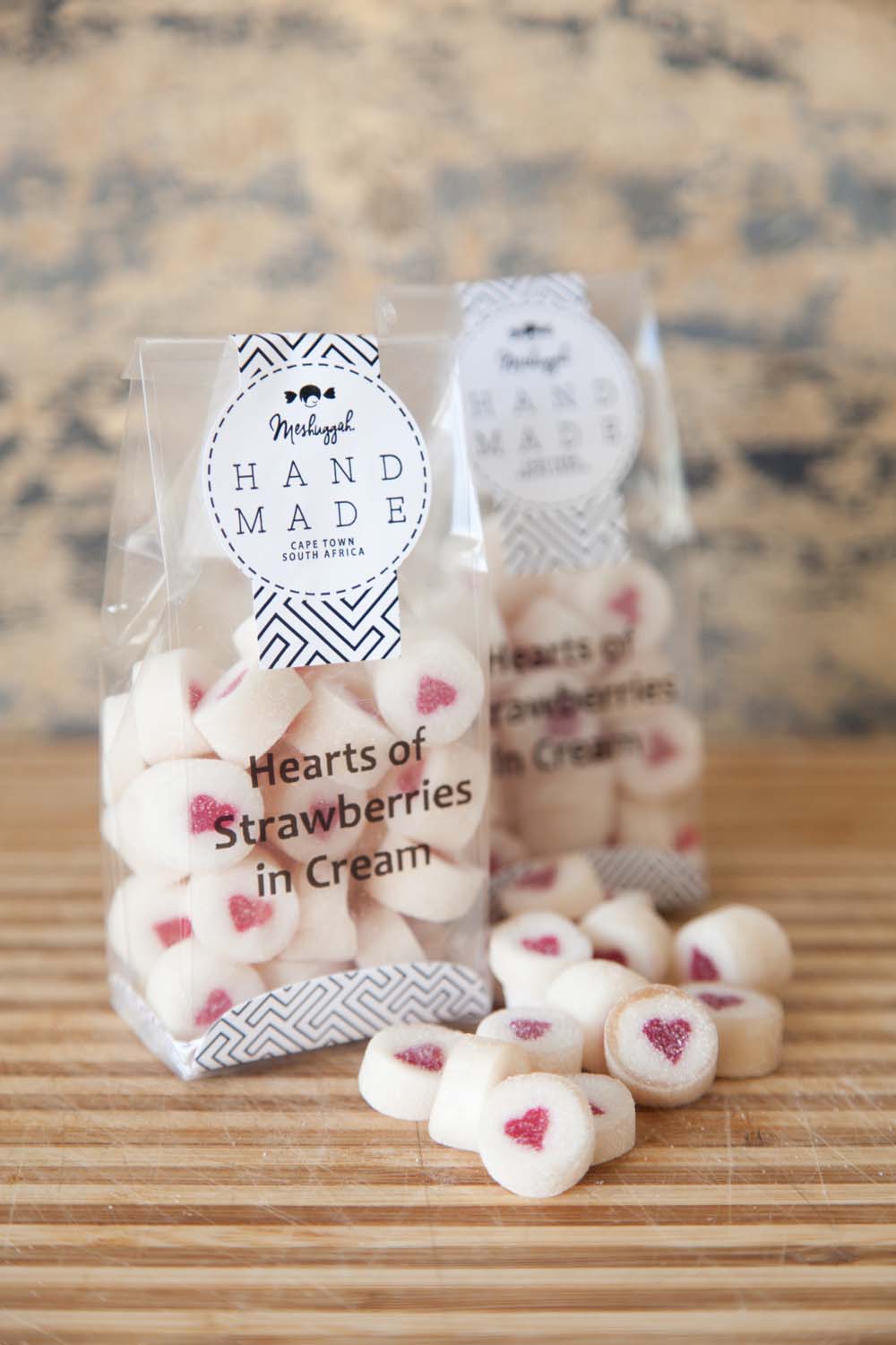 Rock Candy Hearts - Vanilla