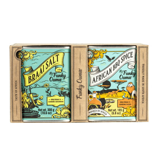 Taste Of Africa Tin Gift Pack: Braai Salt & African BBQ Spice Tin