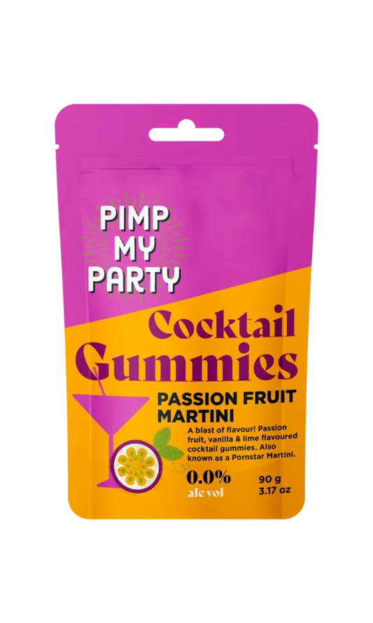 90g Pimp My Party Passion Fruit Martini Gummies