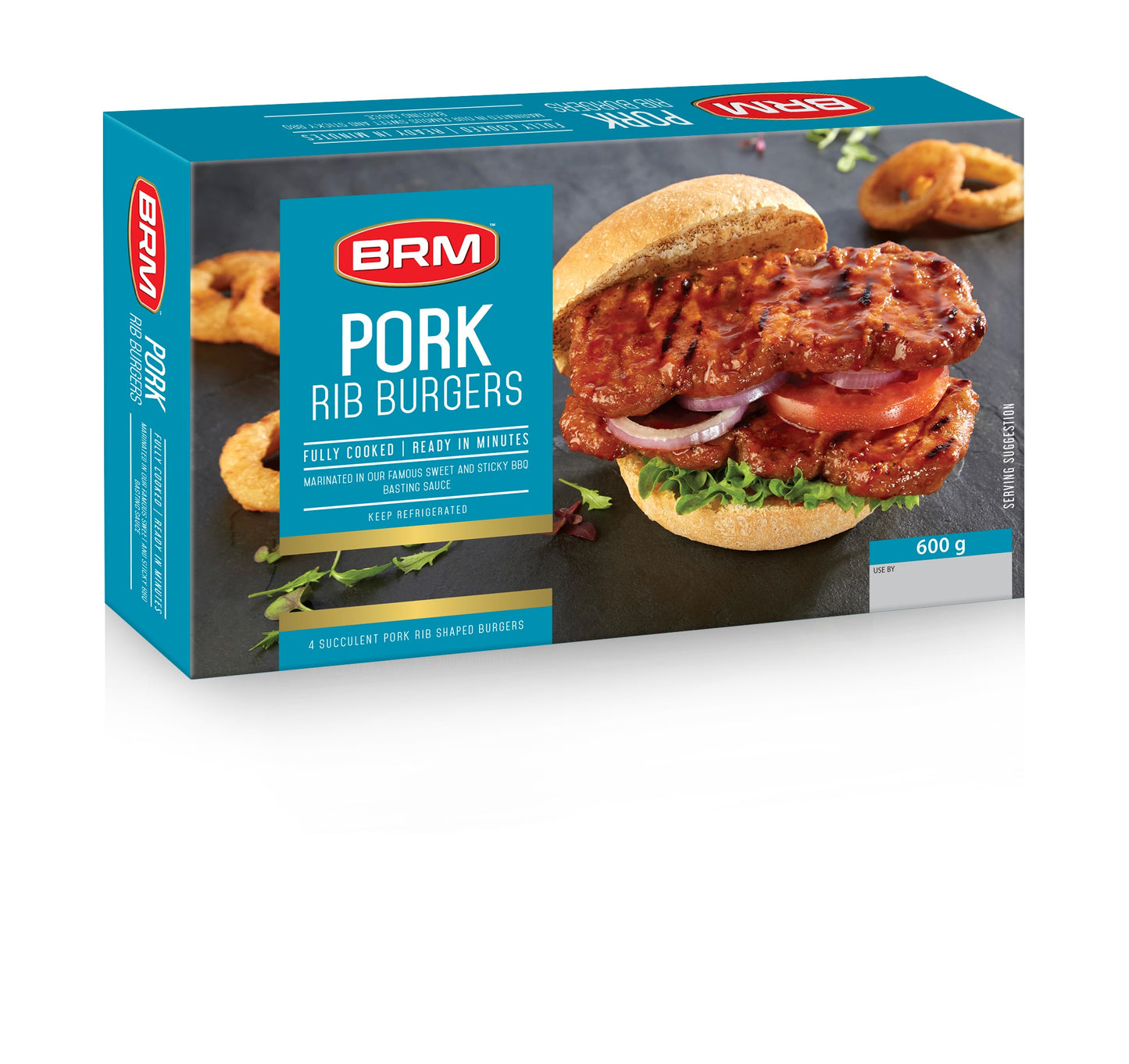 600G Pork Rib Burgers