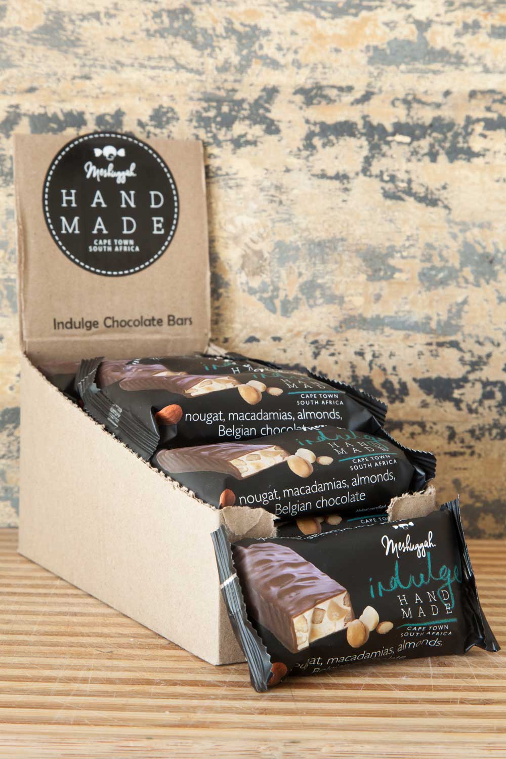 Indulge Chocolate Bar - Macadamia And Almond Nougat, Belgian Chocolate