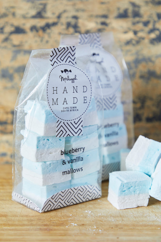 Marshmallow Squares - Double Layered Blueberry And Vanilla