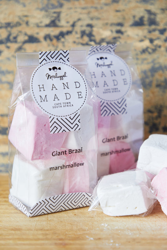Marshmallow Giant Braai Squares - Pink And White